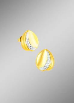 Sale BADER Ohrstecker in Bicolor mit Diamanten