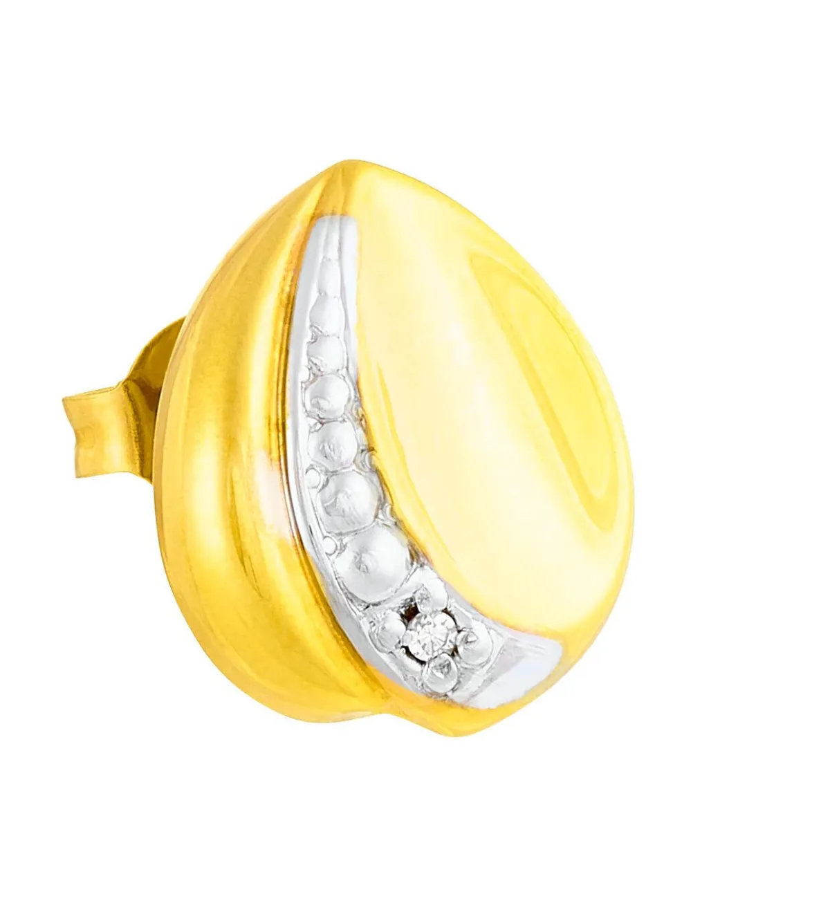 Sale BADER Ohrstecker in Bicolor mit Diamanten