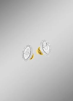 Outlet BADER Ohrstecker mit 6 Brillanten und 40 Diamanten