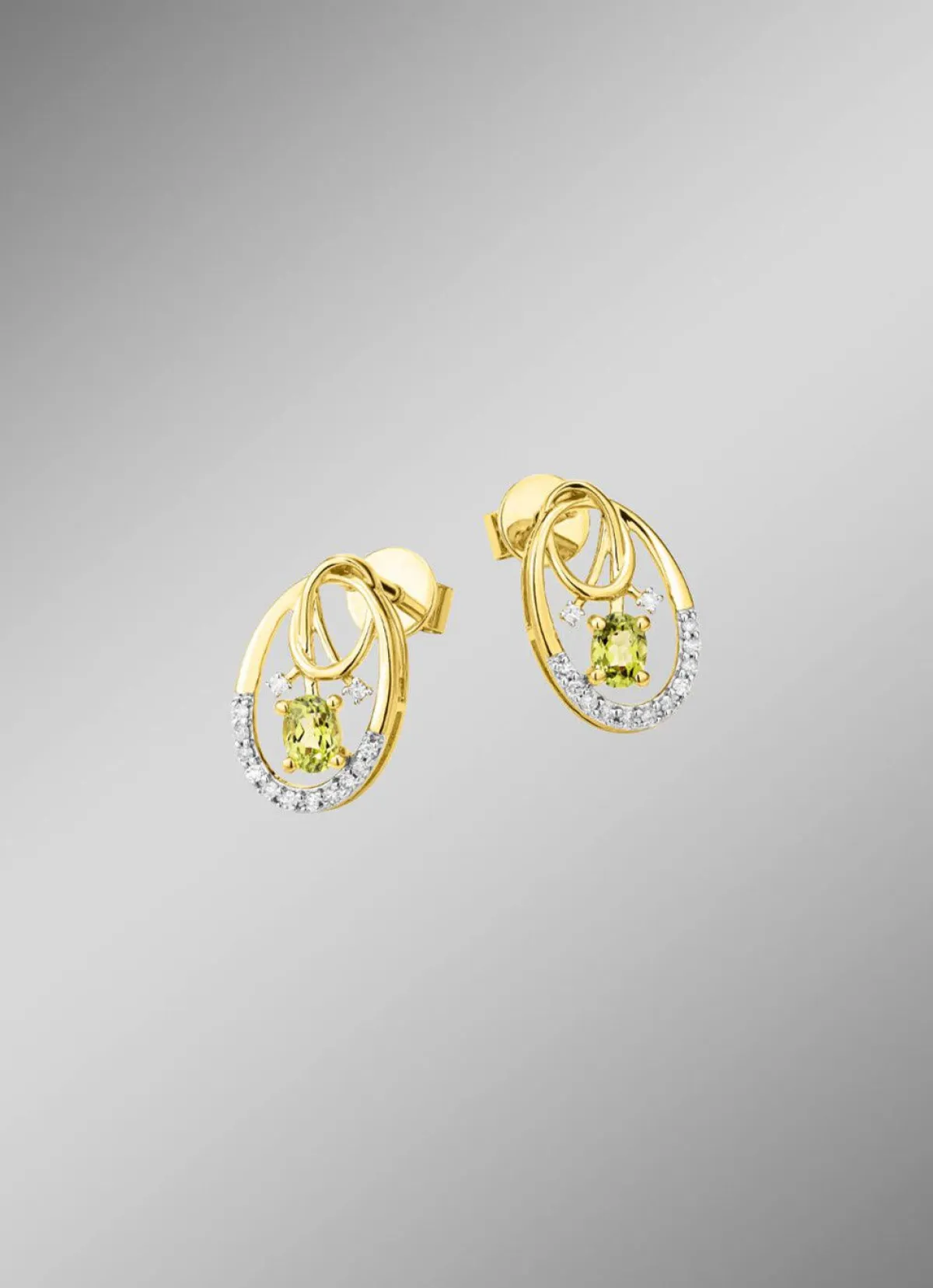 Discount BADER Ohrstecker mit Brillanten und Peridot