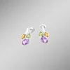 Online BADER Ohrstecker mit echt Amethyst, echt Citrin und echt Peridot