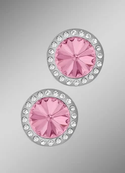 New BADER Ohrstecker mit Swarovski®-Kristallen in Pink