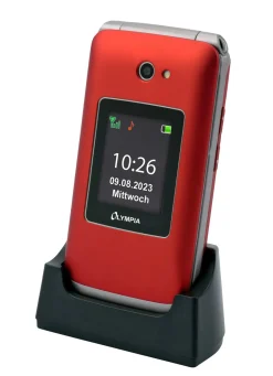 Sale BADER Olympia VITUS 4G Klapphandy mit Großtasten ROT