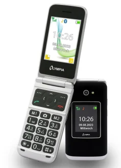 Discount BADER Olympia VITUS 4G Klapphandy mit Großtasten SCHWARZ