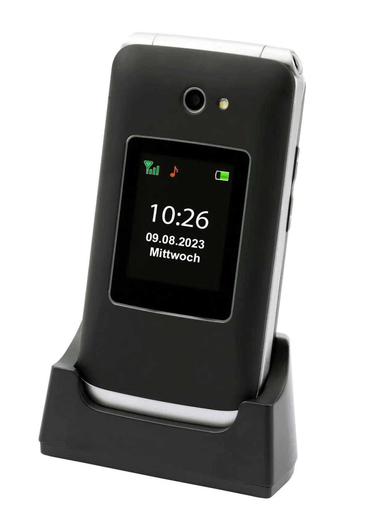 Discount BADER Olympia VITUS 4G Klapphandy mit Großtasten SCHWARZ
