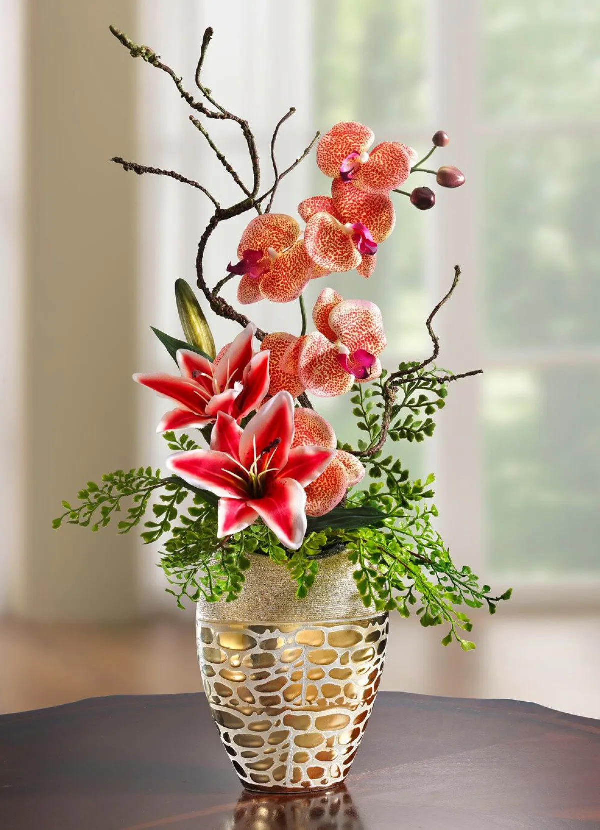 Sale BADER Orchideen-Gesteck im Topf ORANGE