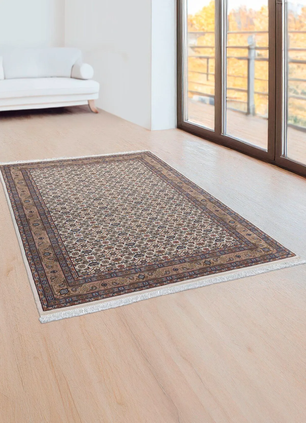 Hot BADER Orient- Brücken und -Teppiche CREME-BRAUN