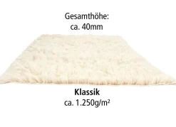Clearance BADER Original griechische Flokati-Teppiche NATUR