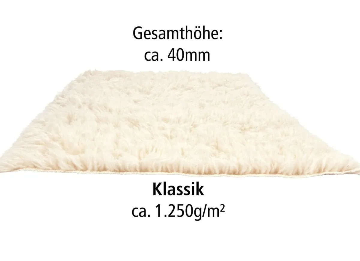 Clearance BADER Original griechische Flokati-Teppiche NATUR