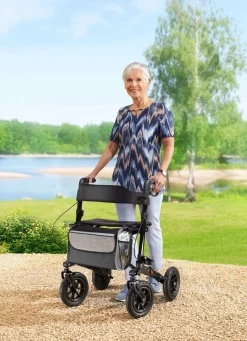 Outlet BADER Outdoor-Rollator SCHWARZ