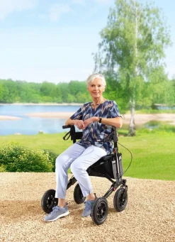 Outlet BADER Outdoor-Rollator SCHWARZ