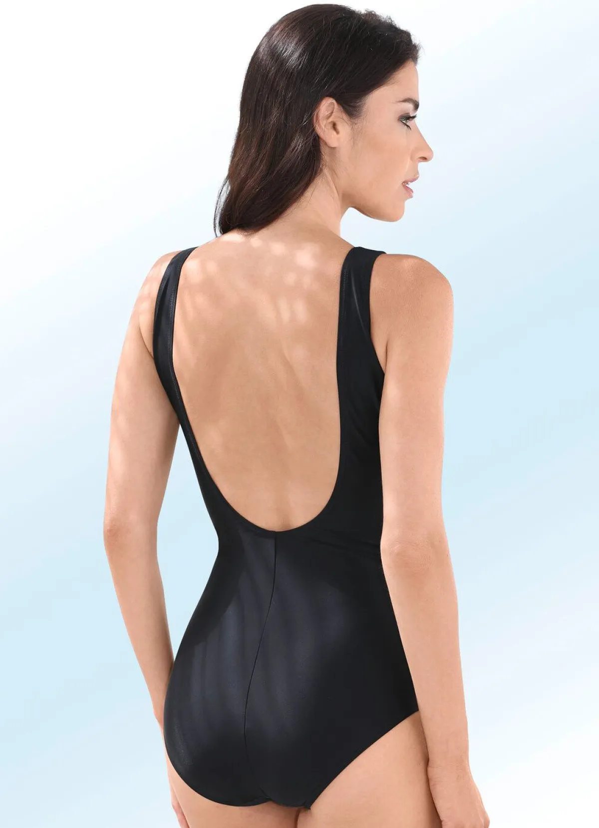 Best Pacific Fashion Badeanzug mit platziertem Druckdessin und Halbkorsage SCHWARZ-BUNT