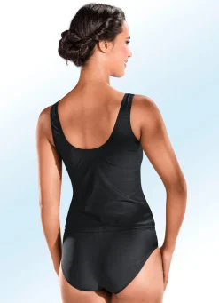 Sale Pacific Fashion Tankini mit platziertem Druckdessin und Softschalen SCHWARZ-BEERE