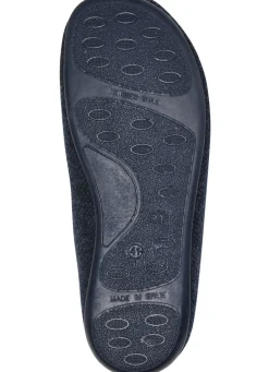 Hot BADER Pantoffel aus dezent gemustertem Textilmaterial MARINE