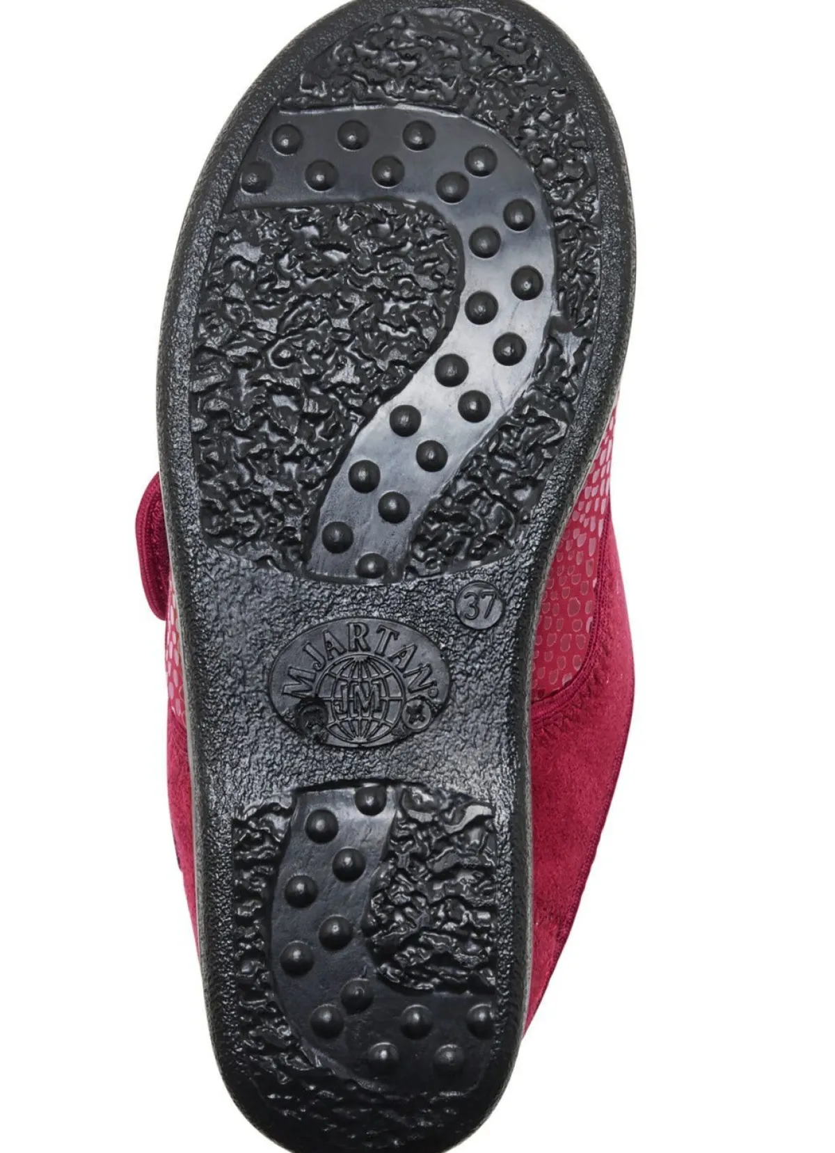 Online BADER Pantoffel aus Elastik und Veloursmaterial BORDEAUX