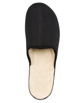 Best BADER Pantoffel mit Schurwollfutter SCHWARZ