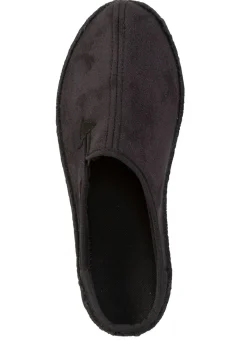 Clearance BADER Pantoffel mit seitlich eingesetztem Gummizug SCHWARZ