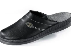 Best BADER Pantolette aus Rindleder SCHWARZ