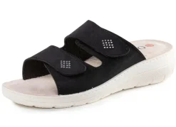Sale BADER Pantolette mit Glitzersteinchen SCHWARZ