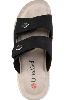 Sale BADER Pantolette mit Glitzersteinchen SCHWARZ