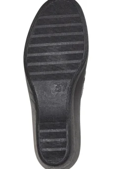 Hot BADER Pantolette mit Zierlochung SCHWARZ