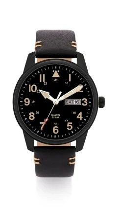 Discount BADER Para Quartz-Herrenuhr in Flieger-Optik