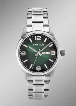Best PARA -Quartz-Herrenuhr mit Stahlbandgehäuse