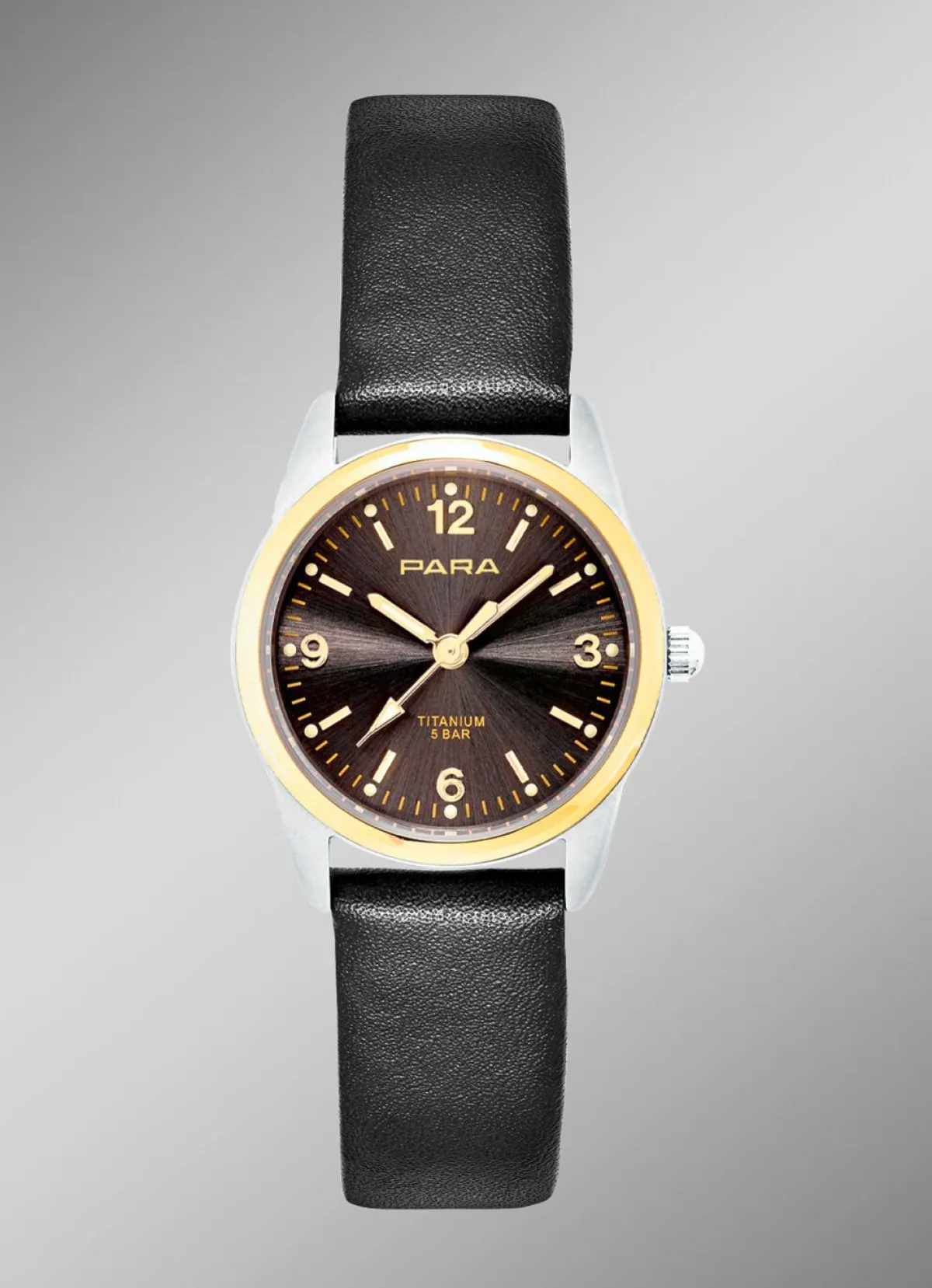 Outlet PARA -Quartz-Partneruhren mit Lederband