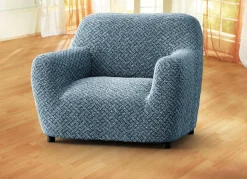 Clearance BADER Passgenaue Stretchbezüge in Mikrofaser-Qualität BLAU