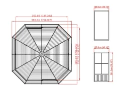 New BADER Pavillon „Charleston“ anthrazit