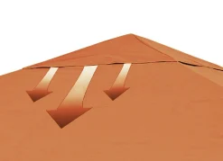 Online BADER Pavillon mit Gestell aus pulverbeschichtetem Stahl TERRA