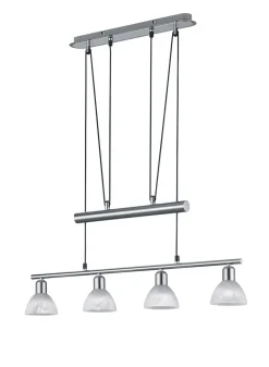 Discount BADER Pendelleuchte aus mattem Metall NICKEL
