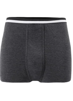 Online PERMATHERM , Zweierpack Unterhosen, knielang, Winterwäsche 1X JEANSBLAU MELIERT, 1X ANTHRAZIT MELIERT