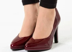 Online BADER Peter Kaiser, elegante Damen-Pumps, aus Leder WEINROT