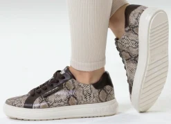 Hot PETER KAISER , modische Damen-Sneaker, mit herausnehmbarem Fußbett TAUPE-MOKKA