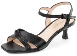 PETER KAISER Sandalette mit Glitzersteinchen SCHWARZ