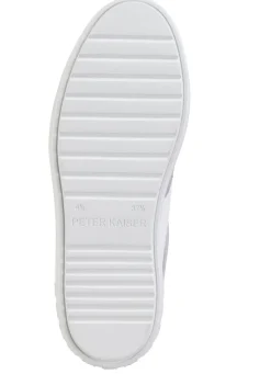 New PETER KAISER Schnür-Sneaker aus Nappa- und Veloursleder WEISS-FLIEDER