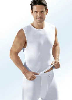 BIO BY PFEILRING Pfeilring Dreierpack Muskelshirts aus Feinjersey WEISS