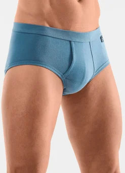 New BIO BY PFEILRING Pfeilring Dreierpack Slips aus Feinripp 2X JEANSBLAU, 1X MARINE