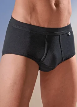 Outlet BIO BY PFEILRING Pfeilring Dreierpack Slips aus Feinripp SCHWARZ