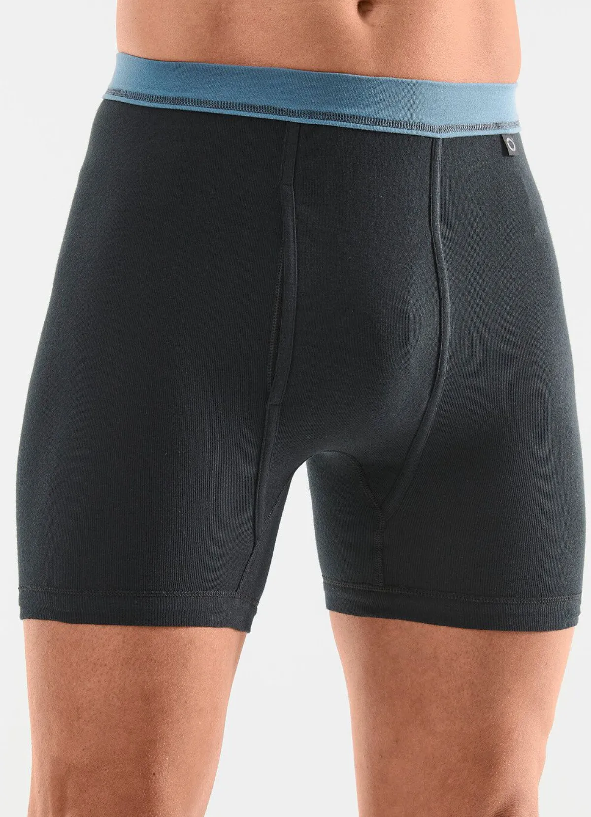 Clearance PFEILRING Dreierpack Unterhosen aus Feinripp 3X ANTHRAZIT-JEANSBLAU