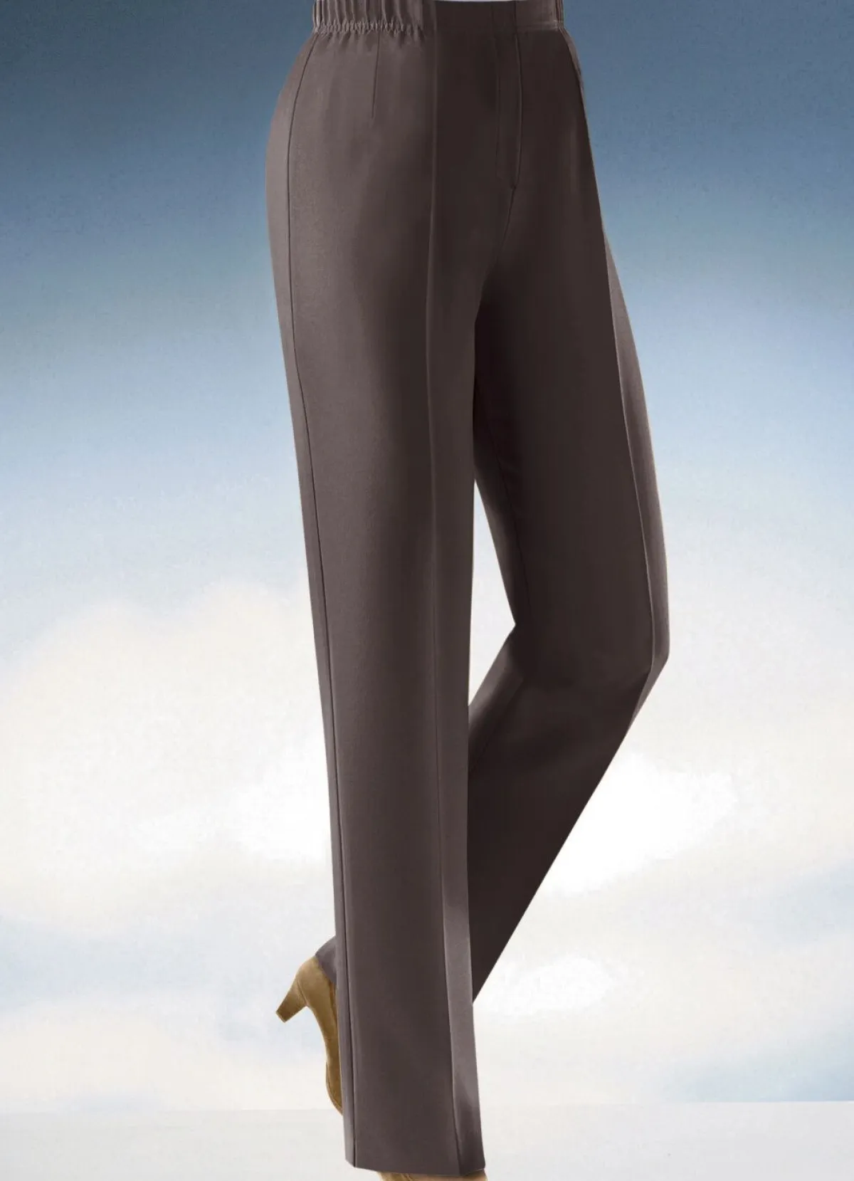 Online KLAUS MODELLE MADE IN GERMANY Pflegeleichte Hose DUNKELBRAUN