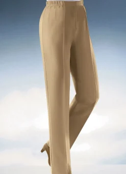 Clearance KLAUS MODELLE MADE IN GERMANY Pflegeleichte Hose KARAMELL