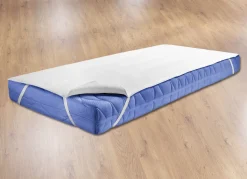 DORMISETTE Pflegeleichte und strapazierfähige Molton-Matratzen-Auflage WEISS