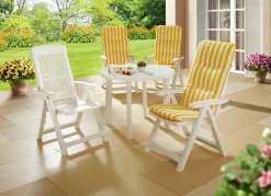 Outlet BADER Pflegeleichte und wetterfeste Gartenmöbel WEISS