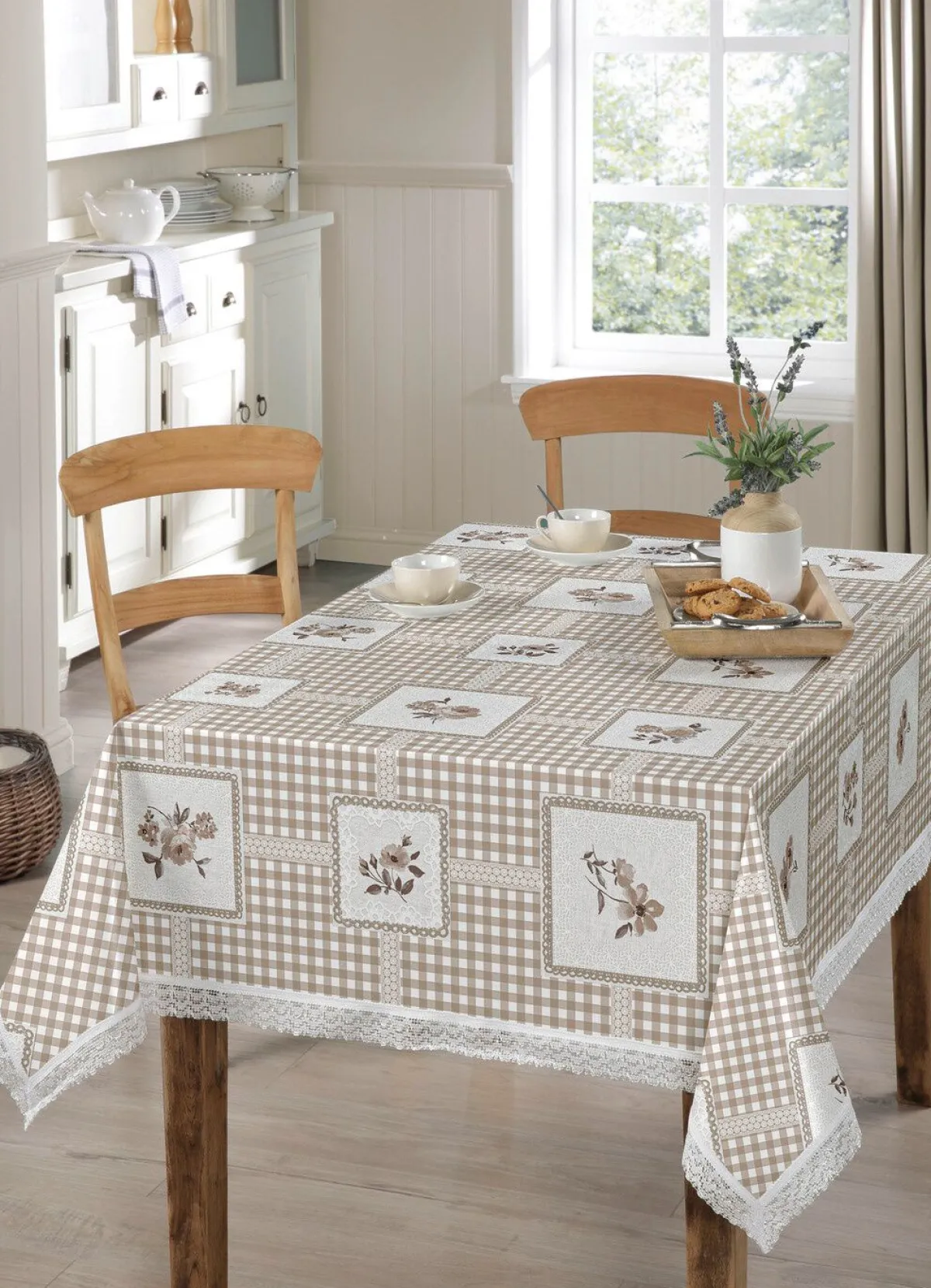 Online BADER Pflegeleichte Wachstuch-Tischdecke BEIGE