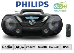 Sale PHILIPS AZB798T CD-/Kassetten-/DAB+ Radio SCHWARZ