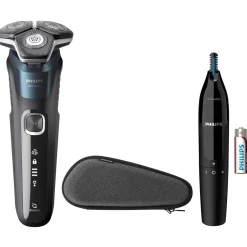 Online PHILIPS Shaver S5889/11 Series 5000 Akku-/Netz-Rasierer BLAU-GRAU