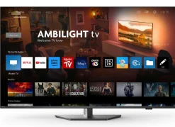 Clearance PHILIPS The One 4K Ultra-HD Ambilight-LED-TV ANTHRAZIT