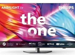 Clearance PHILIPS The One 4K Ultra-HD Ambilight-LED-TV ANTHRAZIT